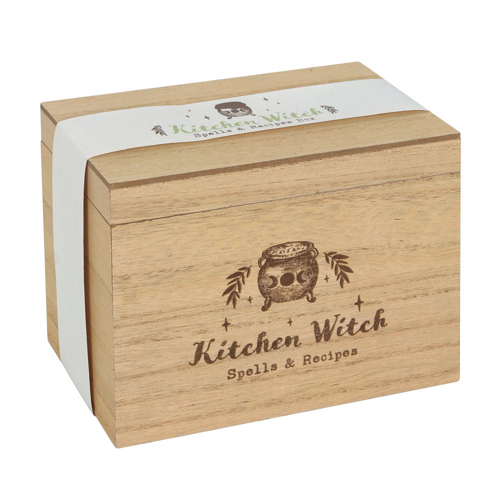 Kitchen witch recipe box