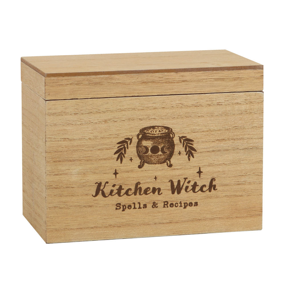 Kitchen witch recipe box