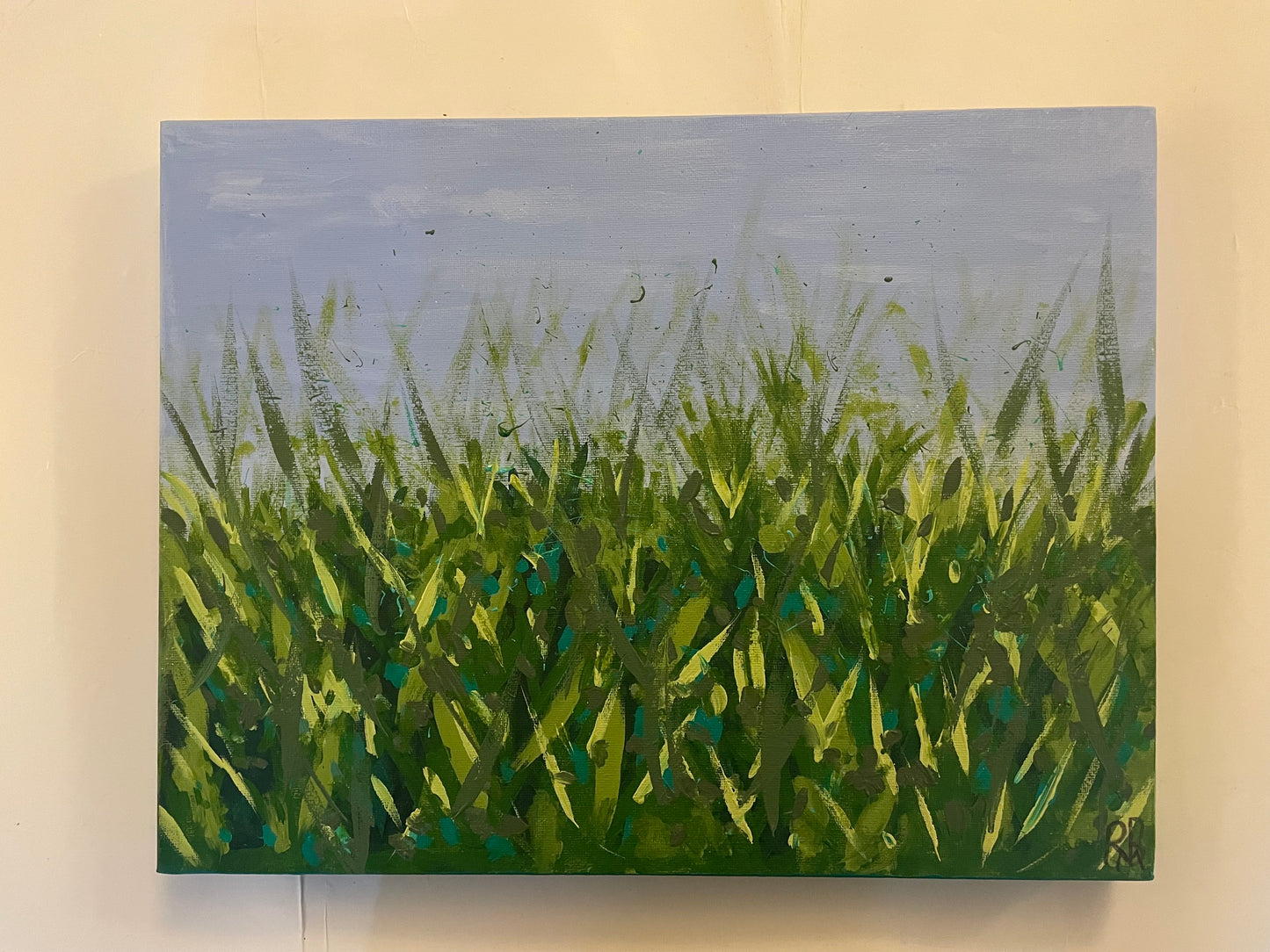 Meadow painting on canvas 41cm x 31cm
