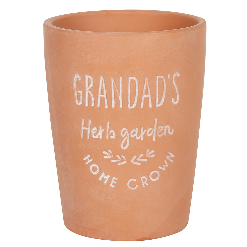 Grandad’s garden terracotta plant pot