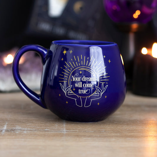 Blue fortune teller colour changing mug